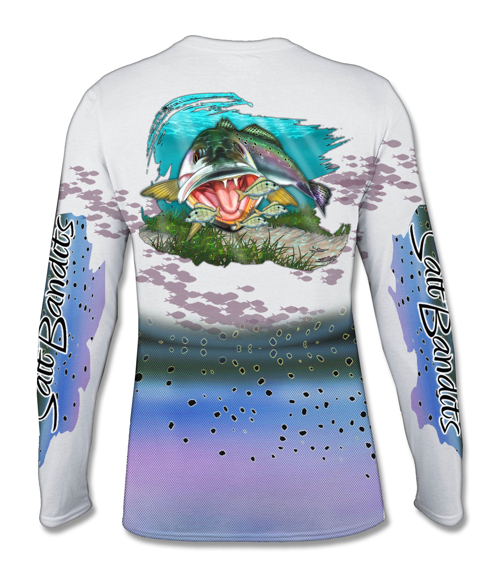 SaltBandits™ Spotted Sea Trout Performance Long Sleeve T-shirt