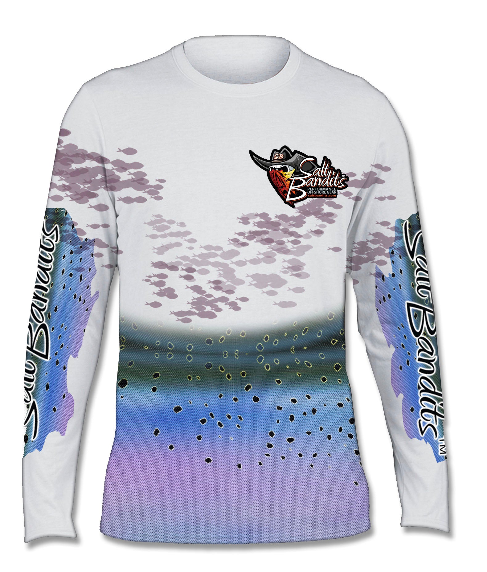 SaltBandits™ Spotted Sea Trout Performance Long Sleeve T-shirt