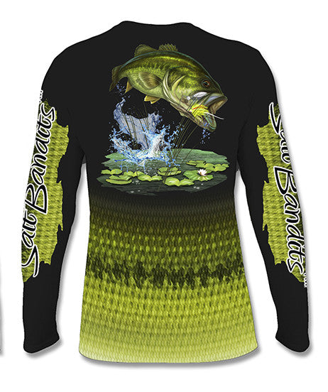 SaltBandits™ Bass Attack Performance Long Sleeve T-shirt