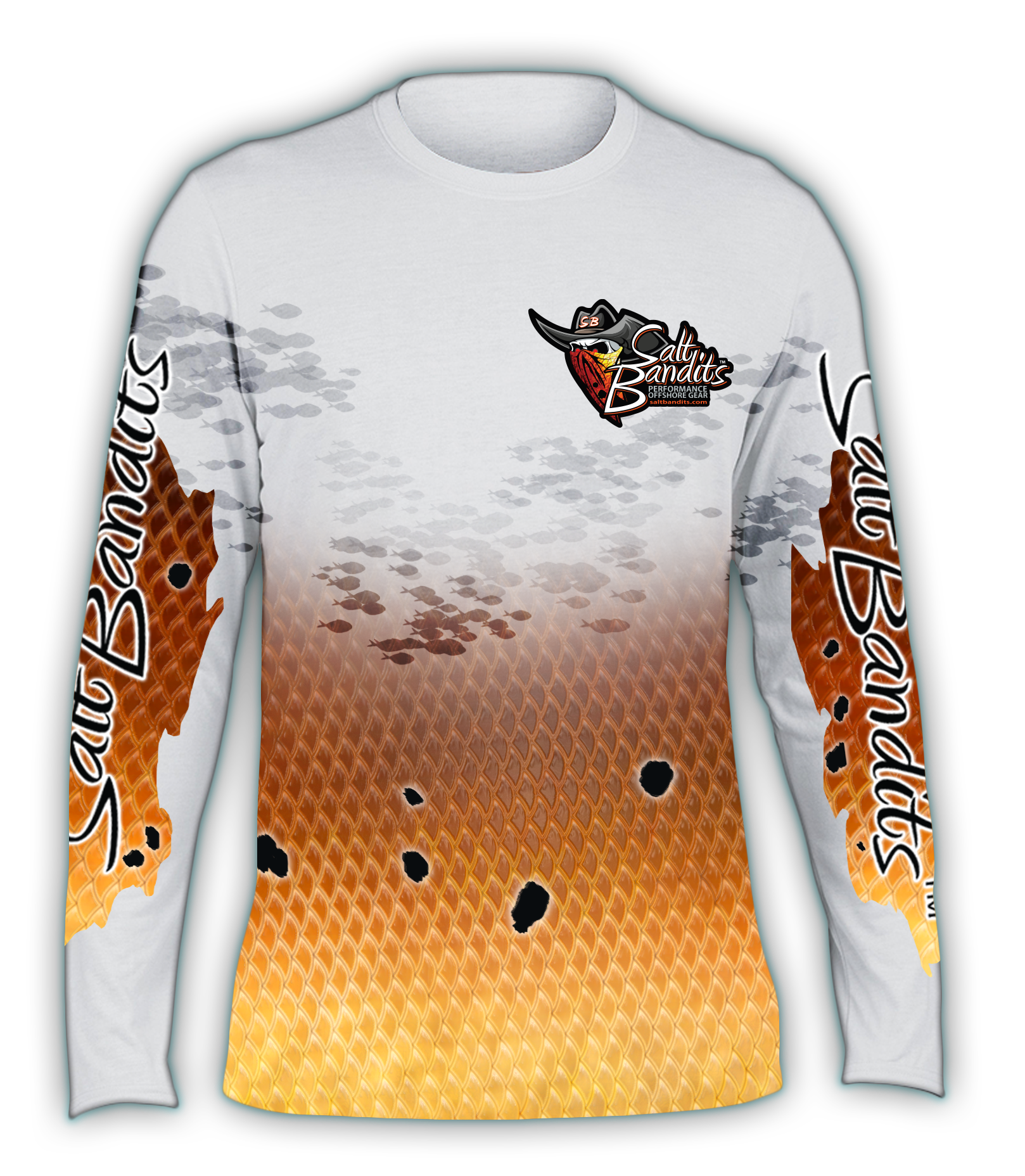 Salt Bandits™ Redfish Performance Long Sleeve T-Shirt – UV Protection