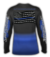 Salt Bandits™ Thin Blue Line Performance Long Sleeve T-shirt-Salt Bandits™