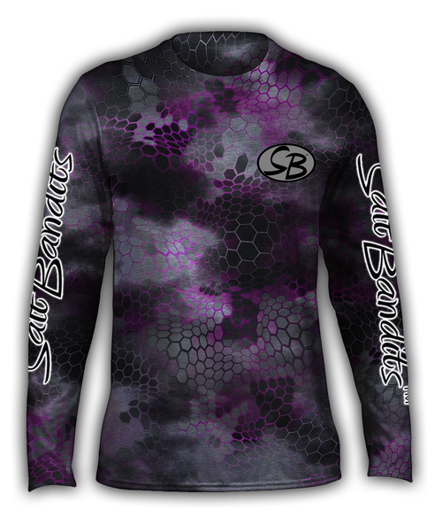 SaltBandits™ Chameleon Camo Pink Performance Long Sleeve T-shirt
