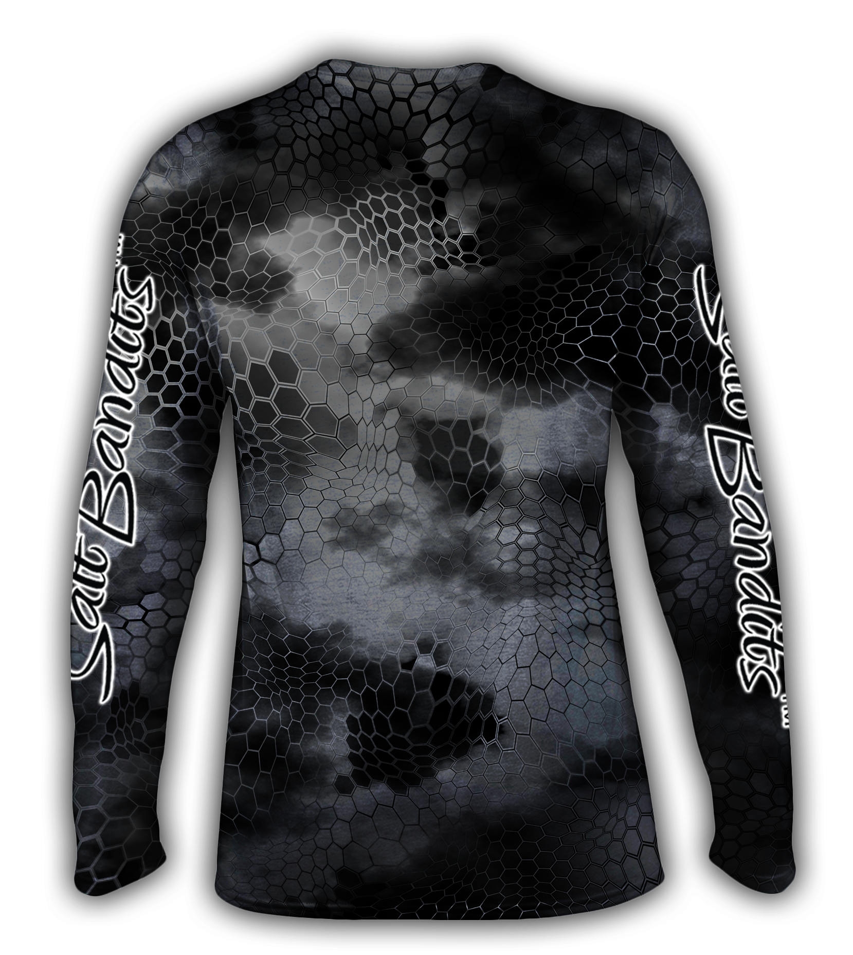 SaltBandits™ Chameleon Camo Grey Performance Long Sleeve T-shirt