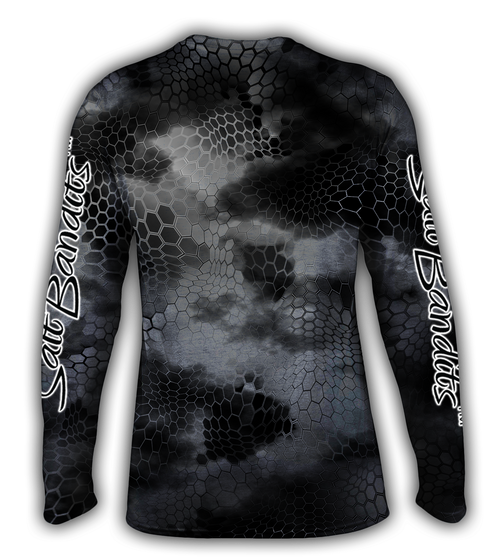 SaltBandits™ Chameleon Camo Grey Performance Long Sleeve T-shirt